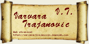 Varvara Trajanović vizit kartica